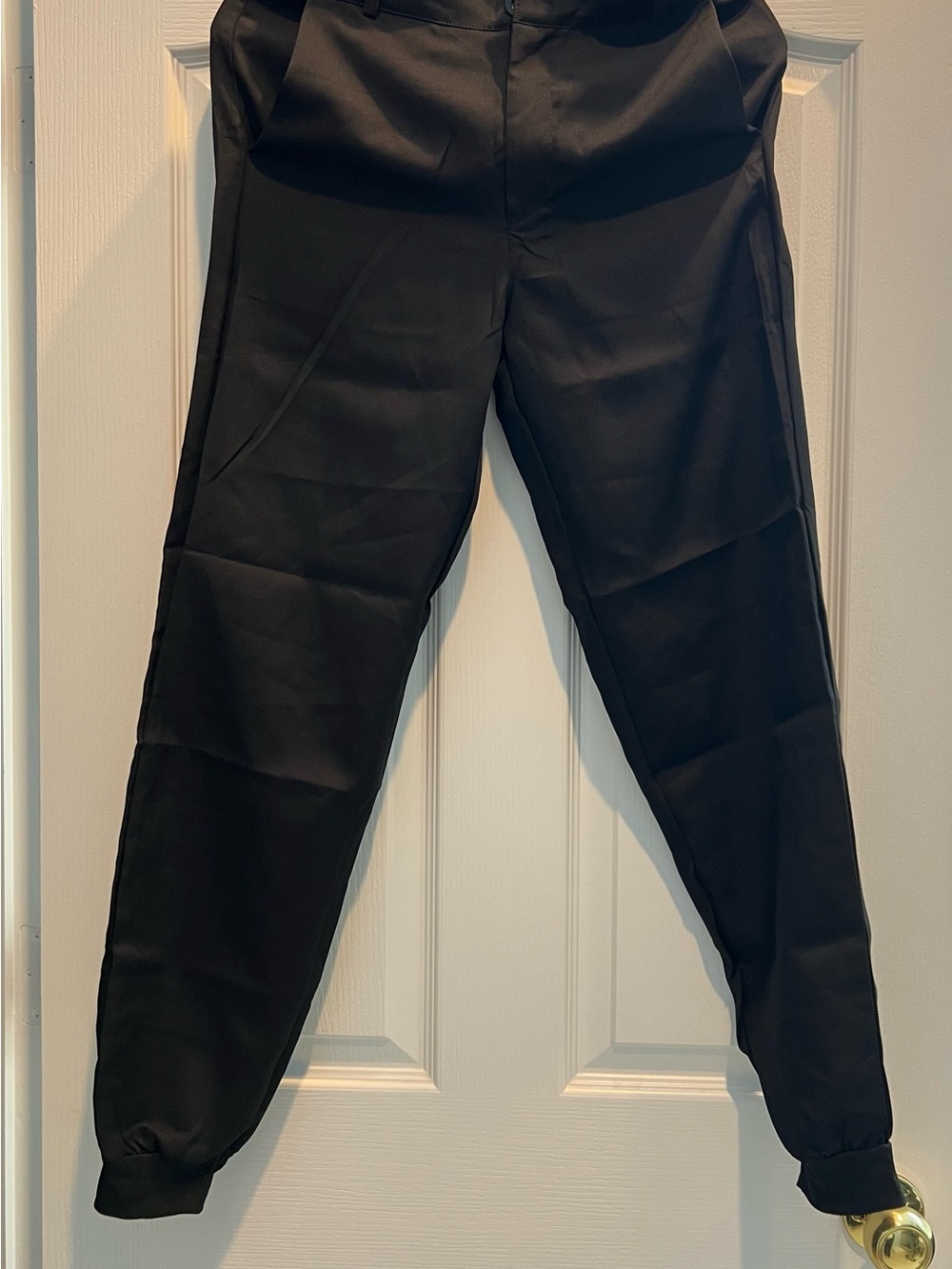 SHEIN Black Tapered Jogger Pants
